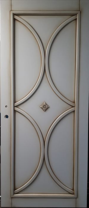 Межкомнатная дверь в профиле массив (эмаль с патиной) Геленджик